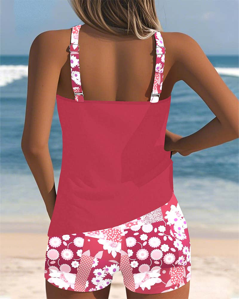 Colette | Supportive Swim Set with Boxer Bottoms