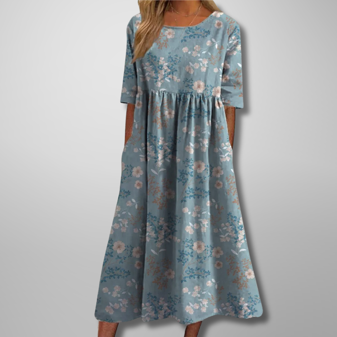 Gail | Relaxed Floral Midi Dress
