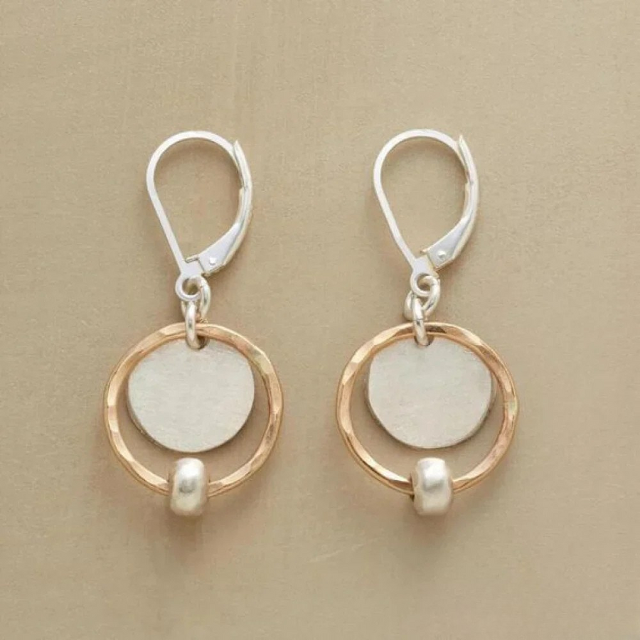 Vintage Pearl Earrings with Gold and Silver Plating