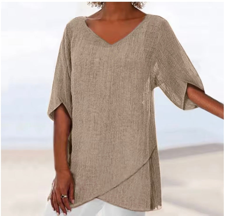Connie | Premium V-Neck Blouse