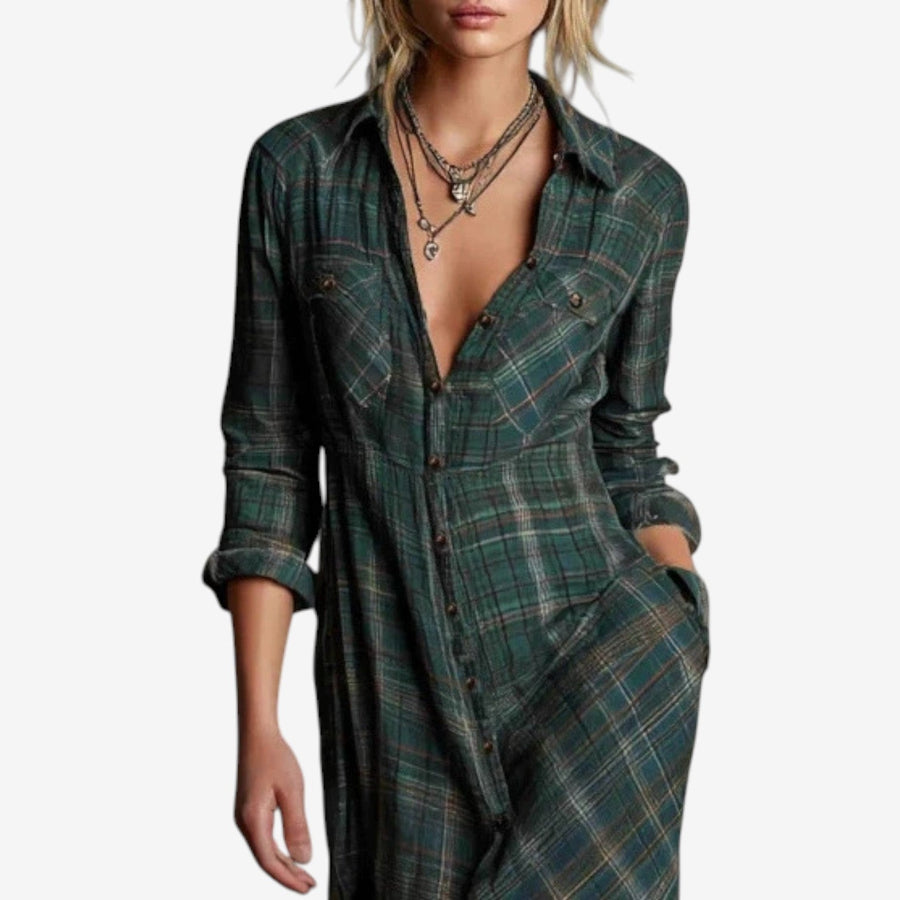 Emma™ | Collared Minimalist Dress