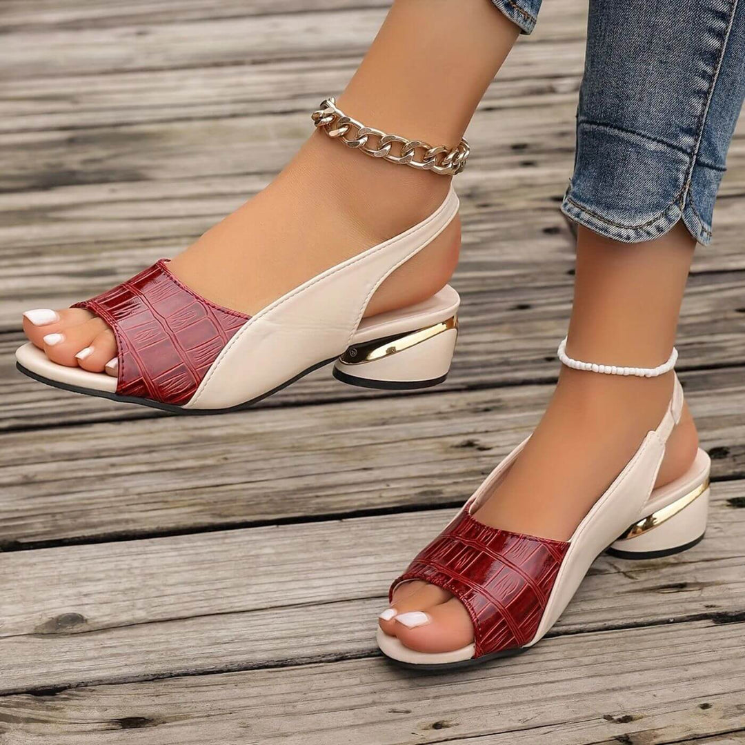 Jasmine | Elegant Low Heel Orthopedic Sandals