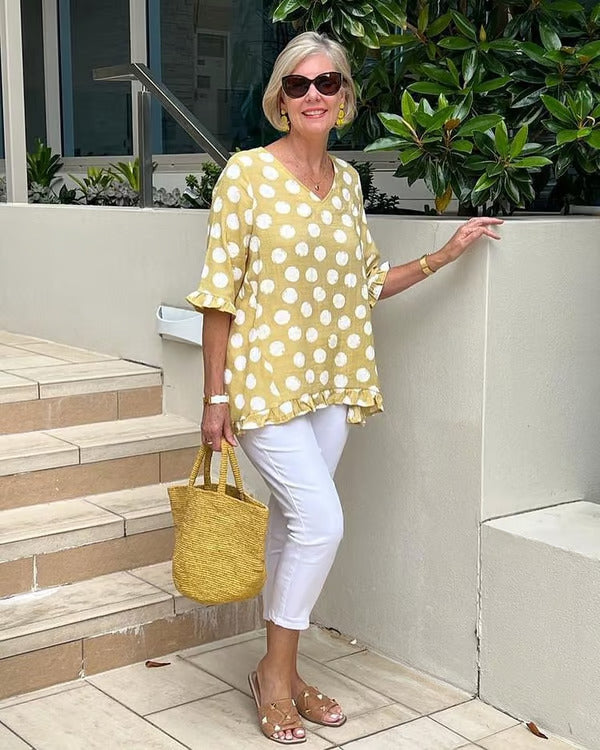 Margo | Vintage Printed Top